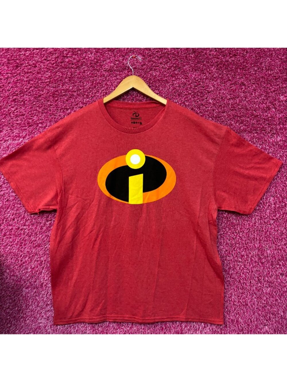 Pixar The incredibles Logo Tshirt size XL